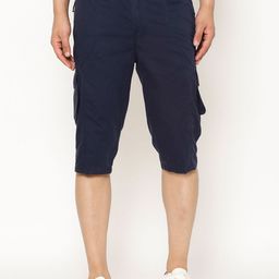 SAPPER Men Mid-Rise Slim Fit Cotton Cargo Shorts-picture-31