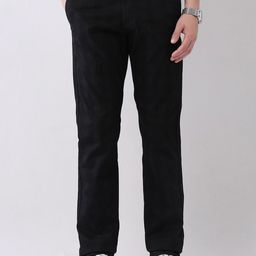 AD By Arvind Men Checked Self Design Slim Fit Mid-Rise Chinos-picture-35
