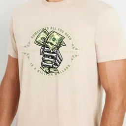 Moda Rapido Men Graphic Printed Round Neck Cotton T-shirt image 3