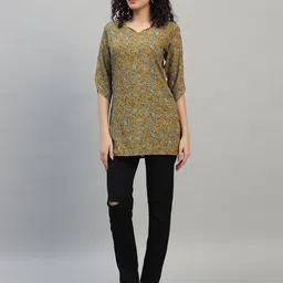 SHAHVEER CREATION Floral Printed Pure Cotton Kurti image 2