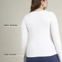 CAVA White Sculpt Scoop Top image 5