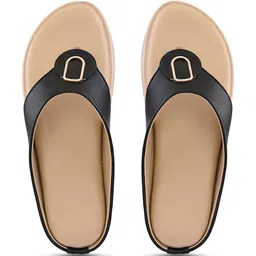 The Roadster Lifestyle Co Women Round Toe Slip-On T-Strap Flats image 2