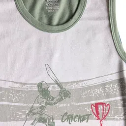 Zoom Minimondo Kids Pack Of 3 Printed Cotton Tank Innerwear Vests image 2