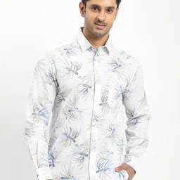 Indian Terrain Floral Printed Classic Slim Fit Cotton Casual Shirt-picture-26