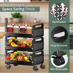 JD FRESH Black Set of 3 Super Strong Multi-Utility Organisers image 5