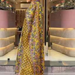 KALINI Women Floral Printed Regular Kurta with Palazzos & With Dupatta image 2