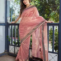 priyashi Embellished Sequinned Tissue Saree-image-4