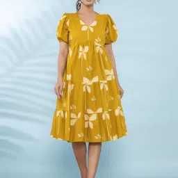 Pinly Women Printed Fit & Flare Dress-picture-28