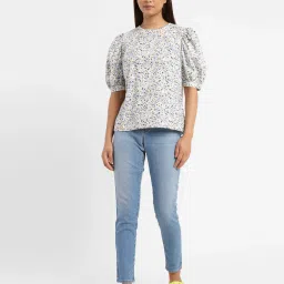 levi's Women's 710 Blue Skinny Fit Mid Rise Jeans image 5