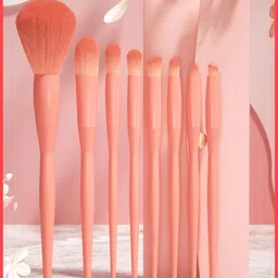 sibba Set Of 8 Makeup Brush Set With Bag-image-67