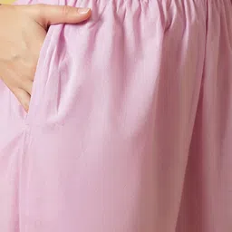 Anouk Floral Embroidered Panelled Thread Work Pure Cotton Kurta With Trousers & Dupatta image 4