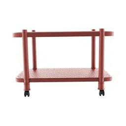 Wow craft Maroon Textured Rectangle Coffee Table image 3