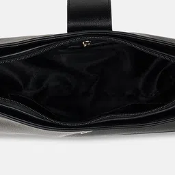 Forever Glam by Pantaloons Embellished PU Oversized Structured Shoulder Bag with Applique image 3