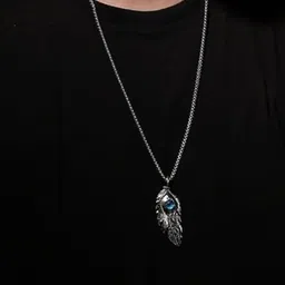 AGARWALPRODUCT Silver-Plated Contemporary Pendants with Chains image 3