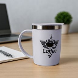 Kuber Industries Grey Printed Matte Insulated Mugs 400 ml-picture-47