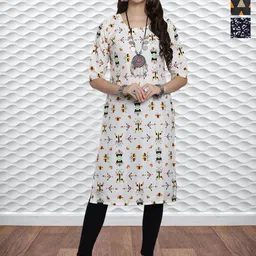 HERE&NOW Women Pack Of 3 Ethnic Motifs Printed Kurta-picture-42