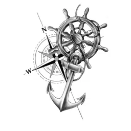 VOORKOMS Wheel Anchor Waterproof Temporary Body Tattoos-picture-29