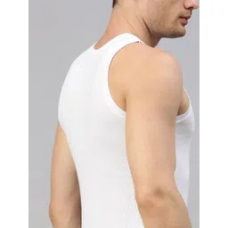 MACHO Sporto Pack Of 8 Pure Cotton Scoop Neck Basic Vests image 4