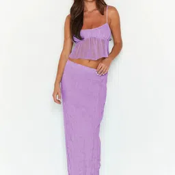 HERE&NOW Scoop-Neck Top With Skirt Co-Ords Set image 2