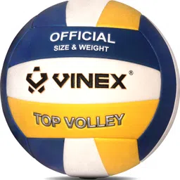 vinex Volleyball - Top Volley | Official Size & Weight | Premium Japanese PU Volleyball - Size: 5 image 1