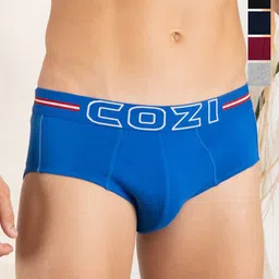 Lux Cozi Men Pack Of 5 Cotton Basic Briefs COZI_1124_LUXURY_AST_5PC-image-64