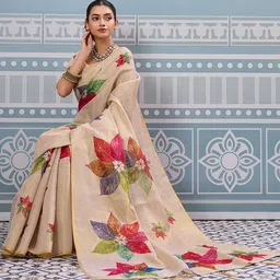 SOHINI NX Floral Zari Handloom Saree image 4