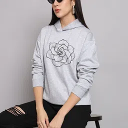 CORSICA Women Polyester Printed Hooded Pullover Sweatshirt-image-86