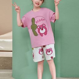 INCLUD Girls Printed Night suit-picture-7