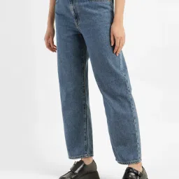 levi's Women's 94 Blue Baggy Fit High Rise Jeans image 3