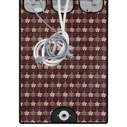 The Furnishing Tree Washing Machine Cover Floral Pattern Brown Compatible for Whirlpool 6 Kg Fully- image 3