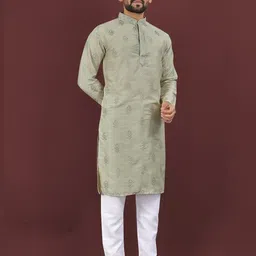 Leipzig Fashion Men Viscose Rayon Kurtas image 5
