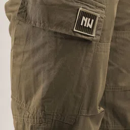 NEVER NEUD Men Relaxed Fit Heavy Air Cargos Trousers image 4
