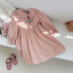 LULU & SKY Embroidered Peter Pan Collar Dress image 3