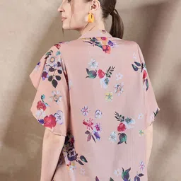 all about you Women Floral Printed Flutter Sleeve Regular Top image 4