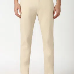 Peter England Casuals Men Cotton Super Slim Fit Trousers-image-70