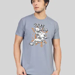 Greylongg Men Graphic Printed Round Neck Cotton T-shirt-picture-10