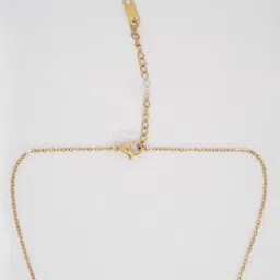 Niscka Gold-Plated Square Pendant With Chain image 3