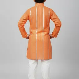 Sangria Boys Striped Straight Kurta & Trousers Sets image 4