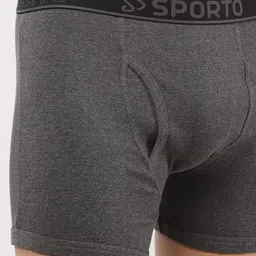 Sporto by Macho Men Pack Of 4 Cotton Anti-Rash Short Trunks Sprto_M1030-A1-G1-M1-Olv1-S image 5