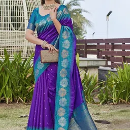 ZIKARAA Floral Zari Saree-picture-23