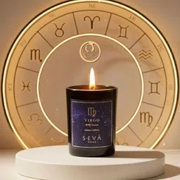 Seva Home Black & Blue Highly Scented Round Jar Candle-picture-36