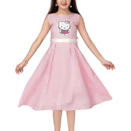BAESD Girls Printed Fit & Flare Dress-image-78