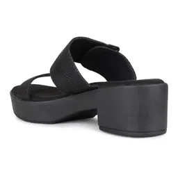 Inc 5 Textured Block Sandals with Buckles image 4