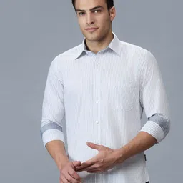 Kenneth Cole Men Premium Slim Fit Striped Casual Shirt-picture-15