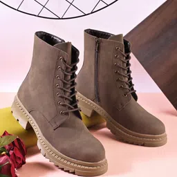 San Frissco Women Block-Heeled Ankle Boots-picture-10