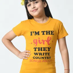 BAESD Girls Typography Printed Applique T-shirt-picture-18