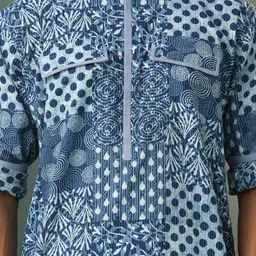 JBN Creation Men Geometric Printed Kurta image 3