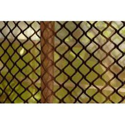 UrbanArts Coffee Brown Set of 2 Embroidered Sheer Window Curtain image 5