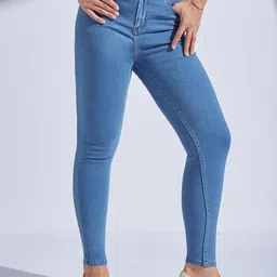 Miss Chase Women Skinny Fit High-Rise Light Fade Stretchable Jeans-image-91