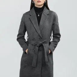 The Roadster Lifestyle Co Single-Breasted Woolen Coat-picture-11